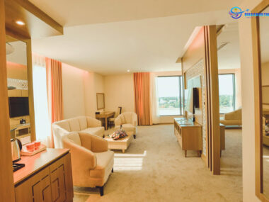 Phòng ngủ tại khách sạn Mường Thanh Cà Mau