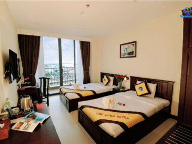 Phòng nghỉ 2 giường tại Cửu Long Hotel Tiền Giang
